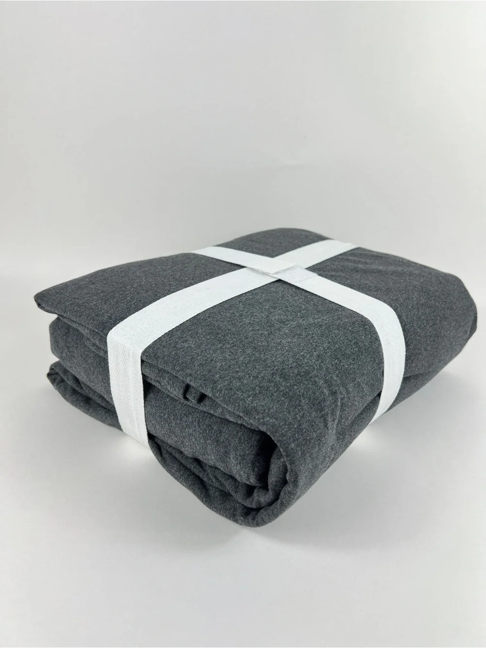 Crate & Barrel Organic Cotton Full Sheet Set Charcoal 4 Pc Set NEW with no Tags